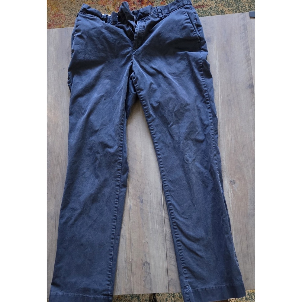 Calvin Klein Navy Blue Dress Work Pants Refined Stretch Chico Men Size 32x32